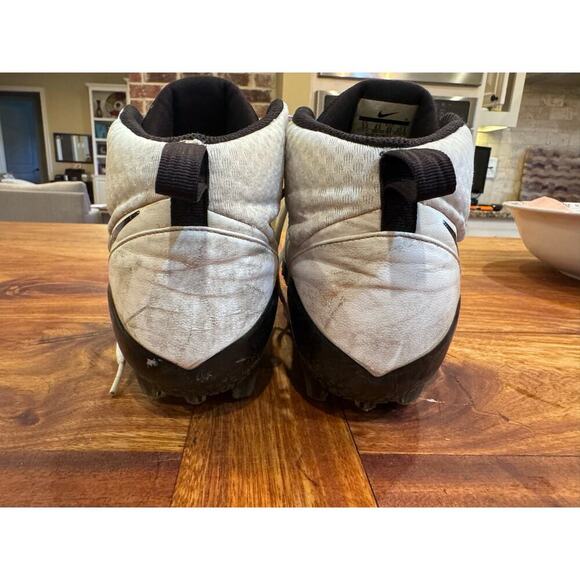 Nike Force Savage Black White Men's Football Cleats Laces Sz 9.5 - Picture 8 of 10
